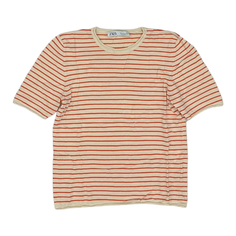 Act Now ORANGE & TAN SWEATER SS by ZARA Size:L
