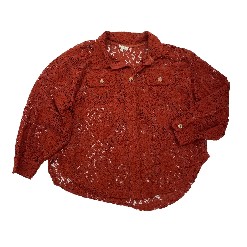 Limited Time Offer ORANGE TOP LS by BIBI Size:XL