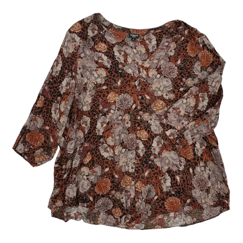 Deal of the Week ORANGE TOP LS by TORRID Size:4X
