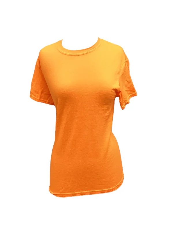 Huge Discounts Orange Top Short Sleeve Gildan, Size S