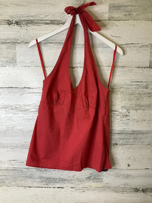 Price Smash Orange Top Sleeveless Ann Taylor, Size S