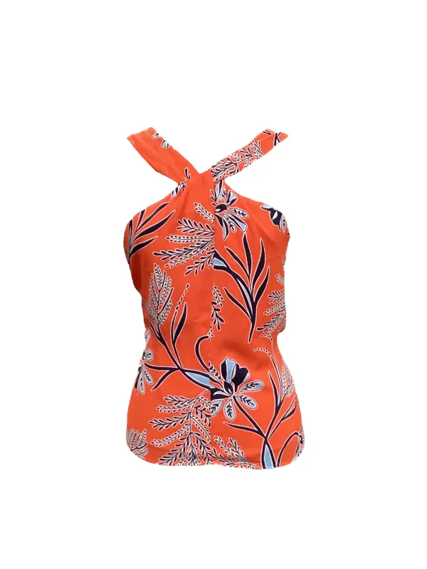 Anniversary Sale Orange Top Sleeveless Banana Republic, Size Xs