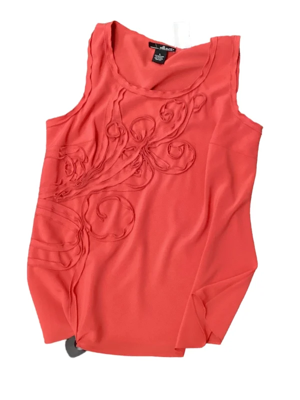 Major Savings Orange Top Sleeveless Willi Smith, Size L