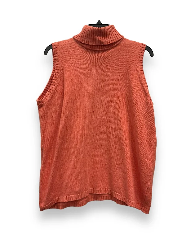 Factory Direct Sale Peach Vest Sweater Carolina Colors, Size 1x