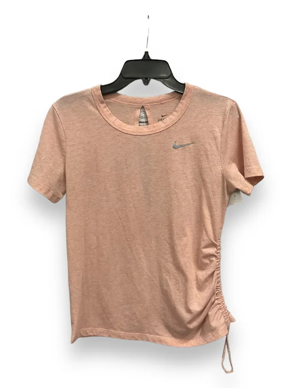 Savings Galore Pink Athletic Top Short Sleeve Nike Apparel, Size S