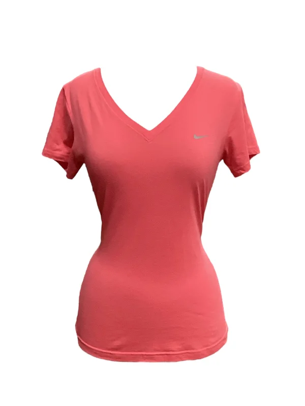 Factory Direct Sale Pink Athletic Top Short Sleeve Nike, Size S