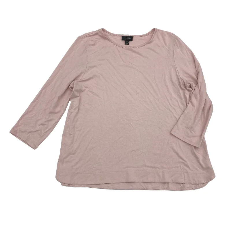 Daily Specials PINK TOP 3/4 SLEEVE BASIC by J. JILL Size:PETITE  M
