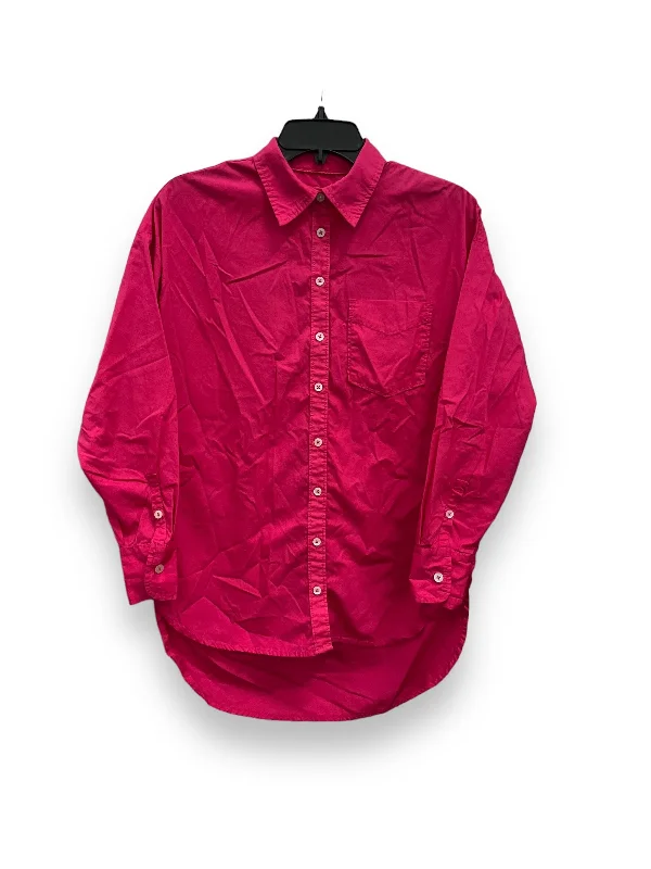 New Arrival Pink Top Long Sleeve Maeve, Size Xs