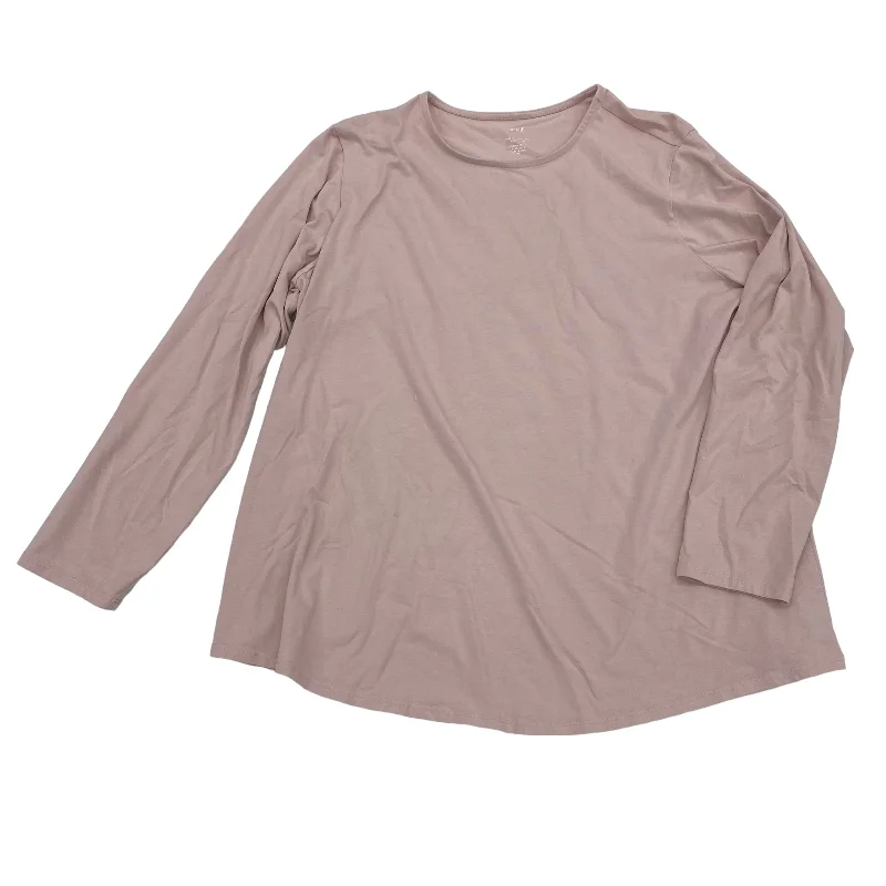 Best Deals PINK TOP LS BASIC by PURE JILL Size:XL