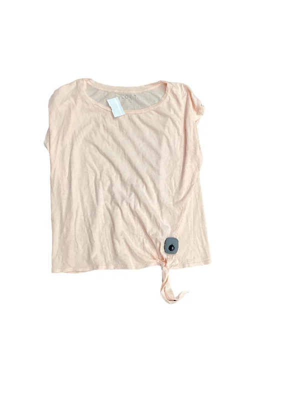YEAR-End Sale Pink Top Short Sleeve Loft, Size M