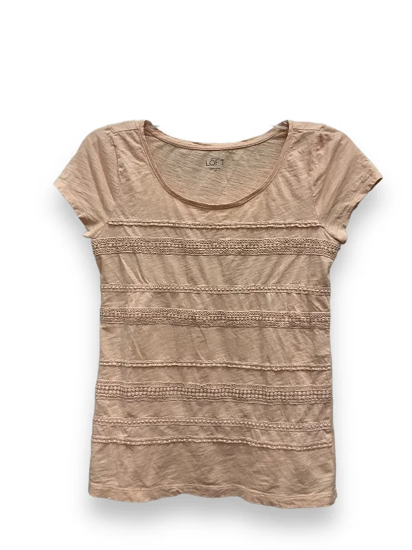 Inventory Reduction Pink Top Short Sleeve Loft, Size Xs