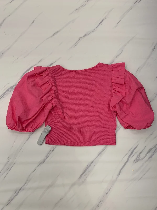 Discount Days Pink Top Short Sleeve Zara, Size L