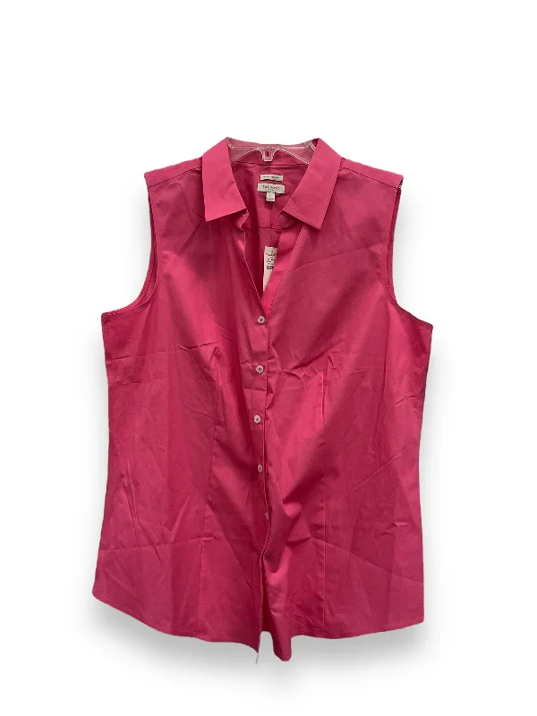 Can't Miss Pink Top Sleeveless Talbots, Size L