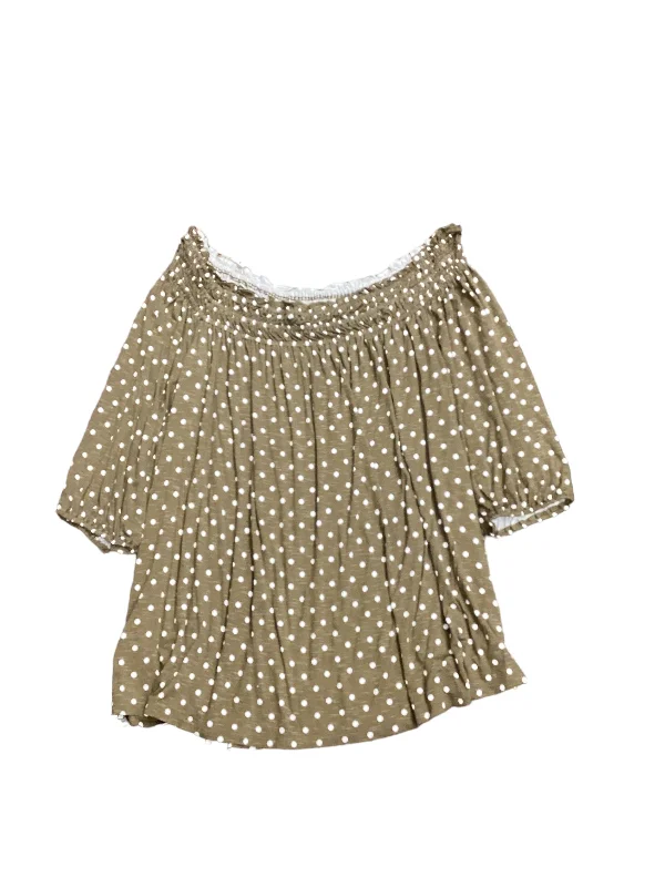 Seasonal Sale Polkadot Pattern Top 3/4 Sleeve Lane Bryant, Size 3x
