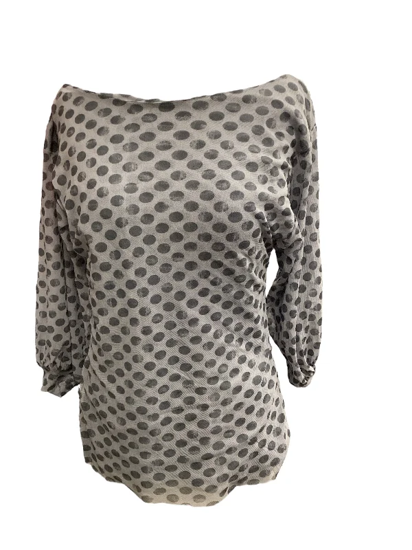 Super Bargain Polkadot Pattern Top 3/4 Sleeve Sweet Pea, Size M