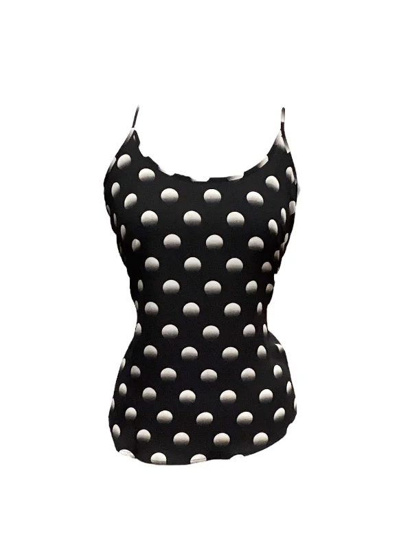 Online Exclusive Polkadot Pattern Top Sleeveless Apt 9, Size M