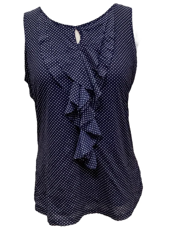 Price Drop Polkadot Pattern Top Sleeveless Limited, Size M