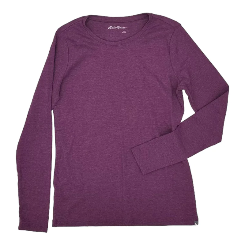 Can't Miss PURPLE TOP LS by EDDIE BAUER Size:L