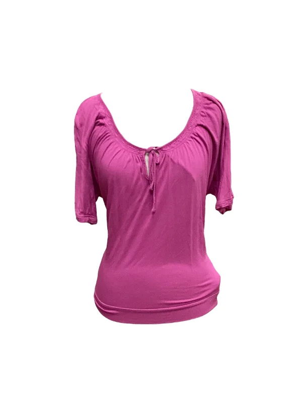 Season Finale Sale Purple Top Short Sleeve Mango, Size S