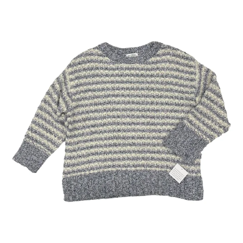 Exclusive Savings PURPLE & WHITE SWEATER by SKYES THE LIMIT Size:2X