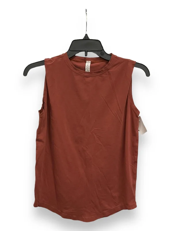 Closeout Red Athletic Tank Top Lululemon, Size 2