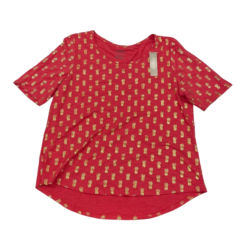 Final Sale RED CHICOS TOP SS, Size L