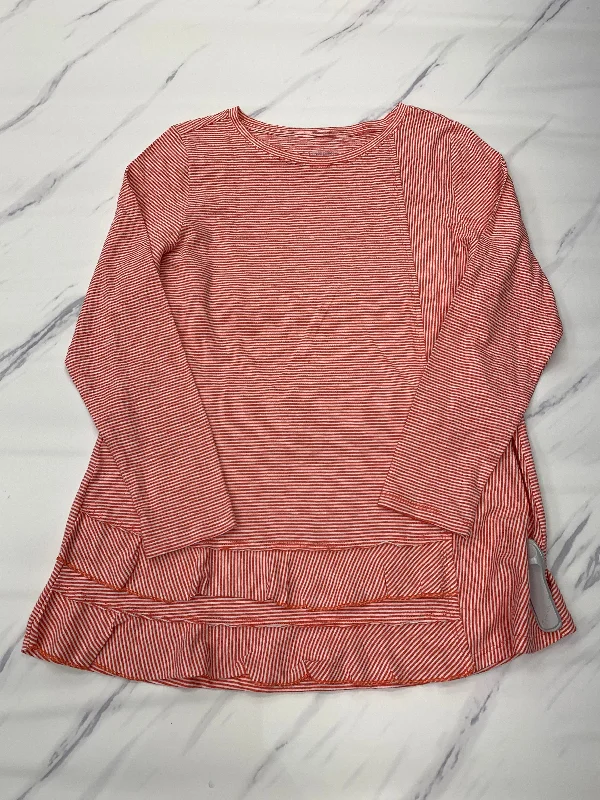 Now or Never Red Top Long Sleeve Soft Surroundings, Size M