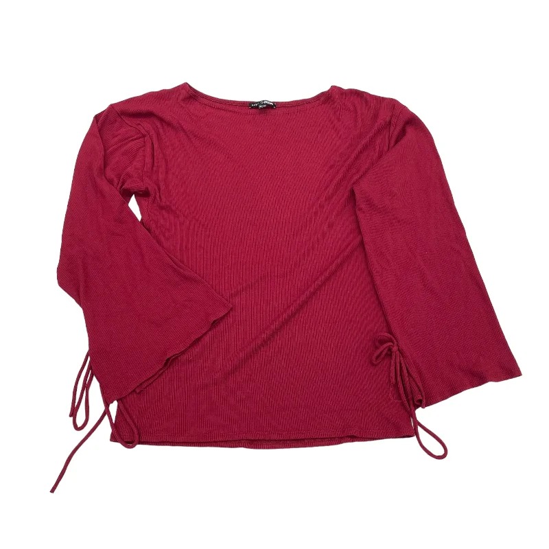 Instant Discount RED TOP LS by FASHION NOVA Size:M