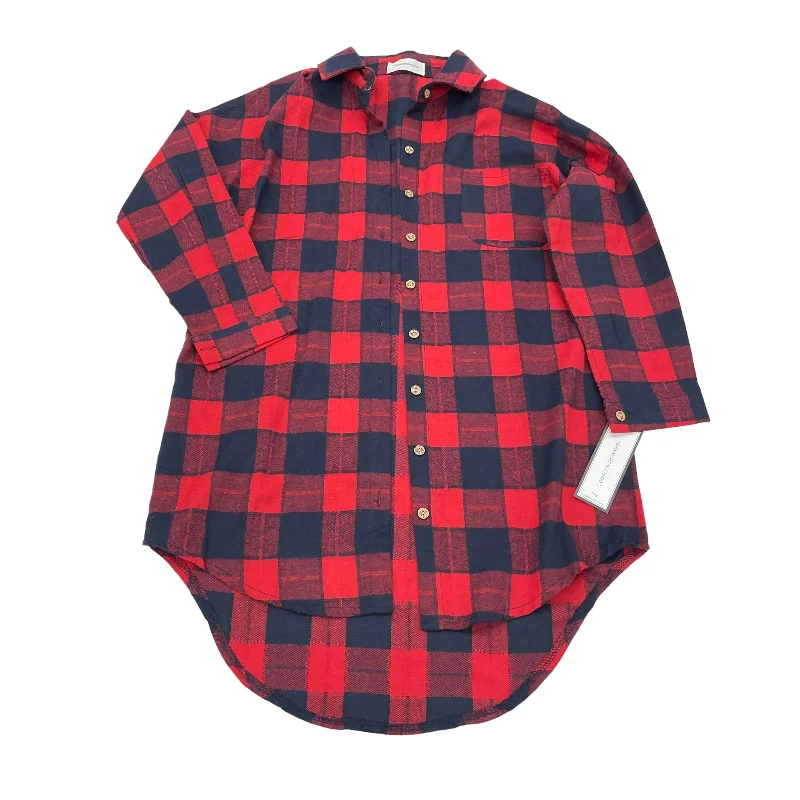 Don't Wait RED TOP LS by GOODNIGHT MACAROON Size:L