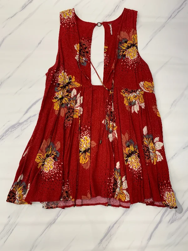 Extra Savings Red Top Sleeveless Free People, Size S