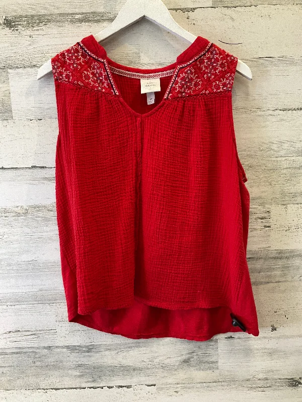 Sale Event Red Top Sleeveless Knox Rose, Size M