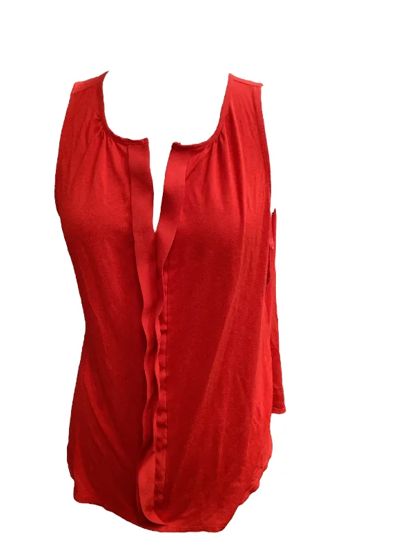 Shop and Save Red Top Sleeveless Limited, Size Xl