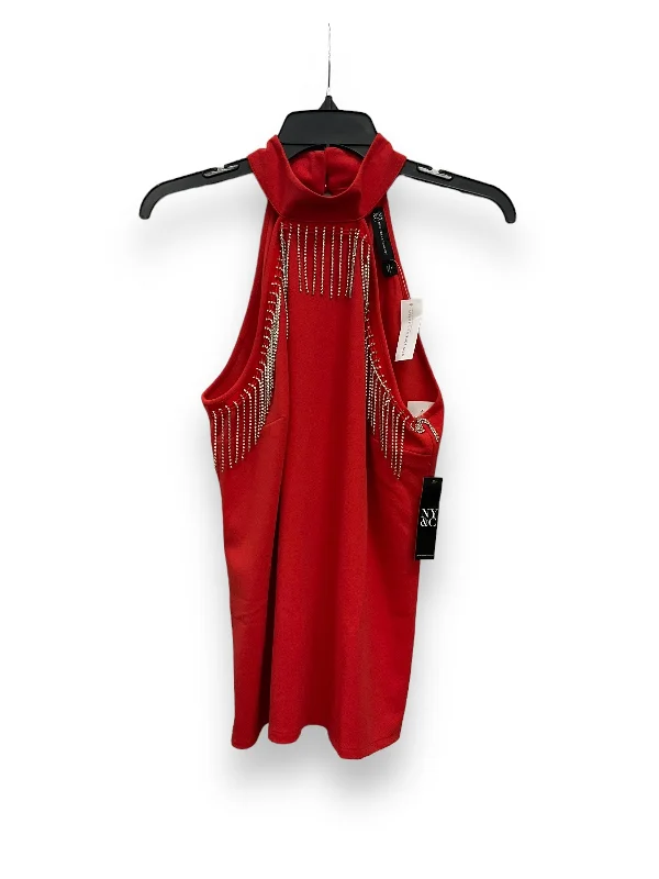 Buy More, Save More Red Top Sleeveless New York And Co, Size L