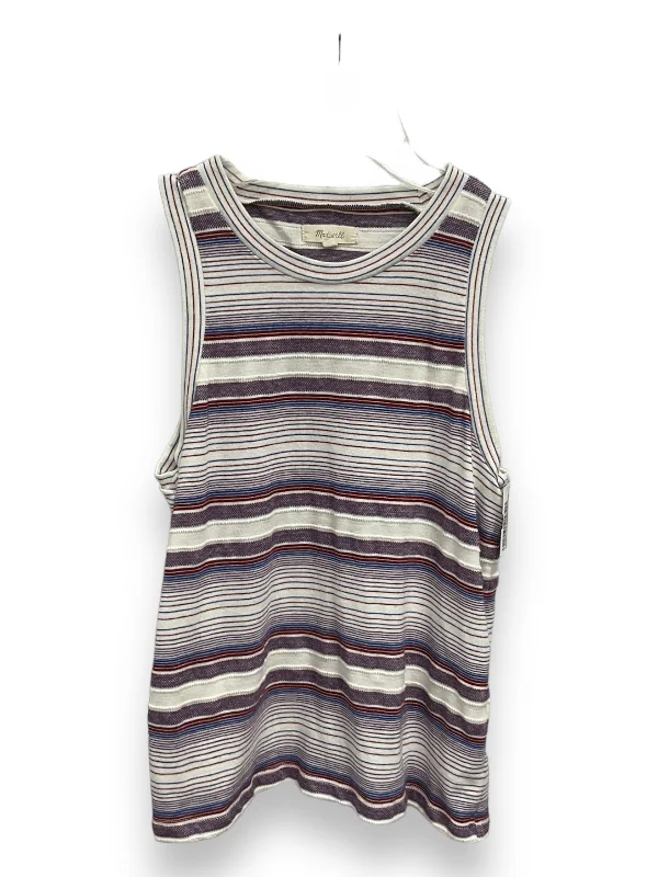 Take Advantage Striped Pattern Tank Top Madewell, Size S