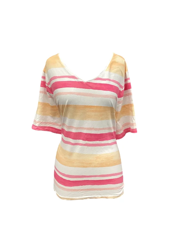 New Arrival Striped Pattern Top Short Sleeve Talbots, Size 3x