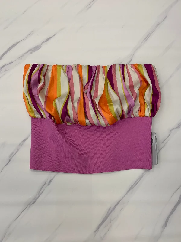 Closeout Sale Striped Pattern Top Sleeveless Current Air, Size M