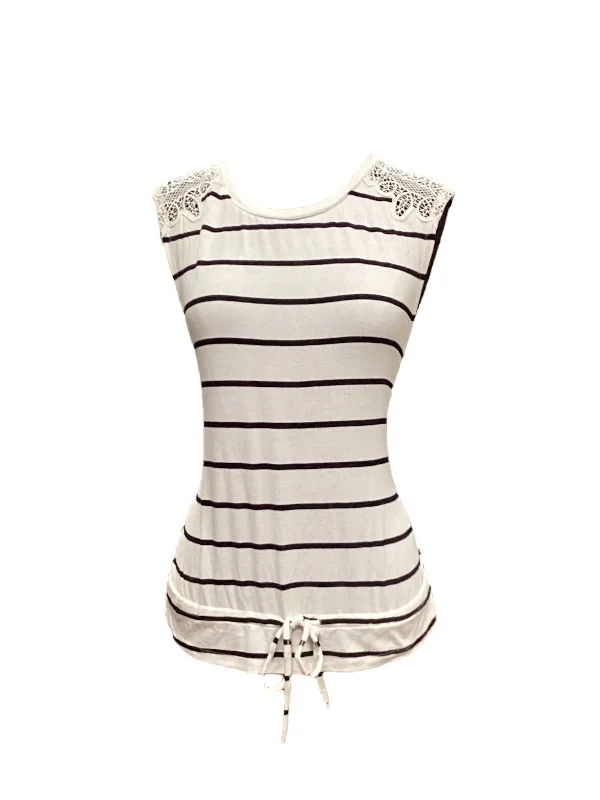 Exclusive Preview Striped Pattern Top Sleeveless Laundry, Size Xs