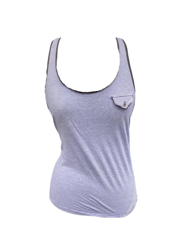 Final Markdown Striped Pattern Top Sleeveless Mng, Size L