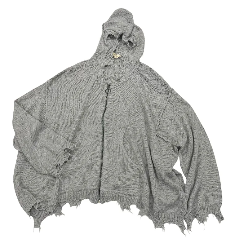 Deal Dash Sweater Cardigan By Fantastic Fawn In Grey, Size:M