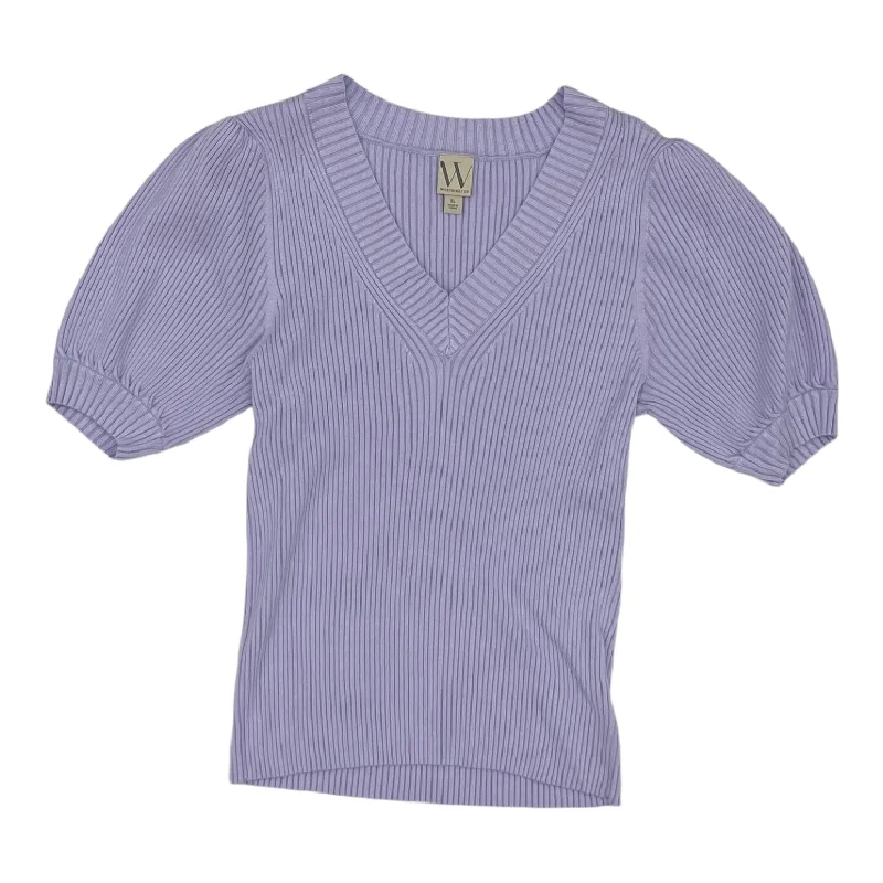Bargain Prices Sweater Ss By Worthington In Purple, Size:Xl