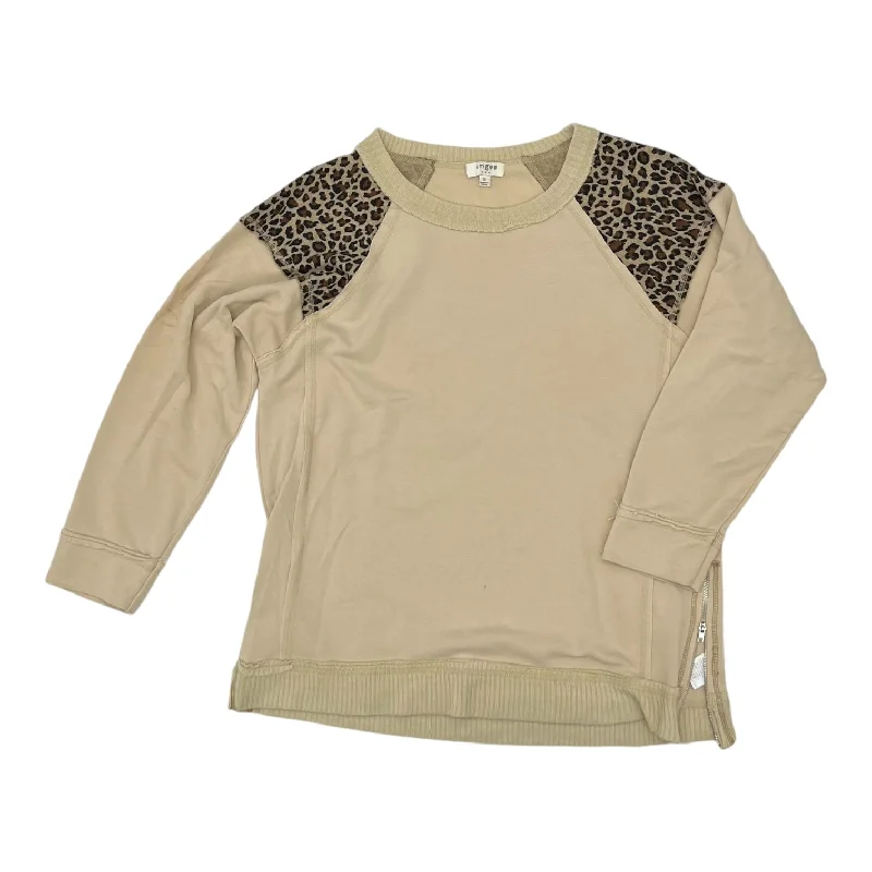 Amazing Deals TAN TOP LS by UMGEE Size:S