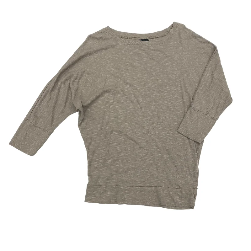 Anniversary Sale TAUPE TOP 3/4 SLEEVE by CYNTHIA ROWLEY Size:L