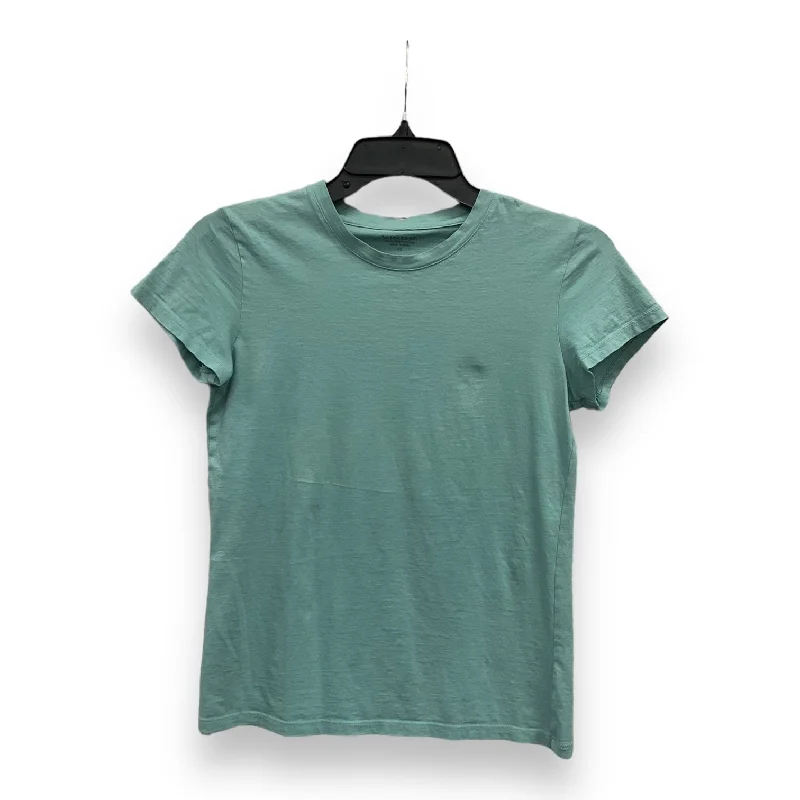 Act Fast Teal Top Short Sleeve Basic Vince, Size Xs