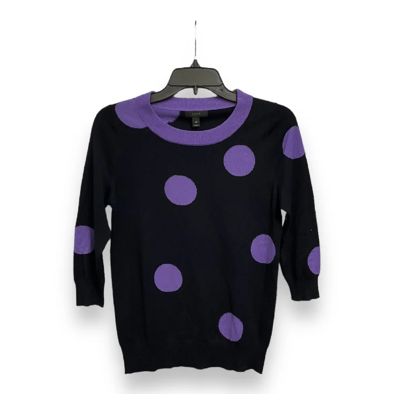Hurry In Top 3/4 Sleeve By J. Crew In Polkadot Pattern, Size: Xs