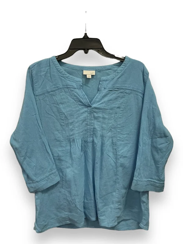 The Best Prices Top 3/4 Sleeve By J. Jill In Blue, Size: M