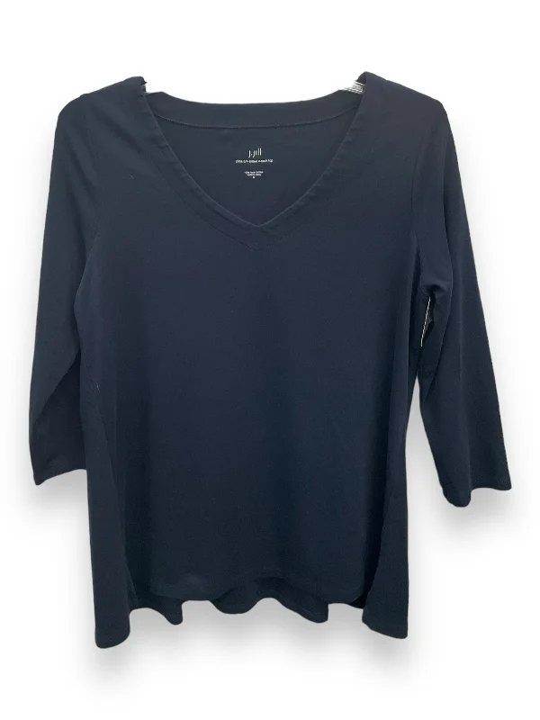 Special Promotion Top 3/4 Sleeve By J. Jill In Navy, Size: M