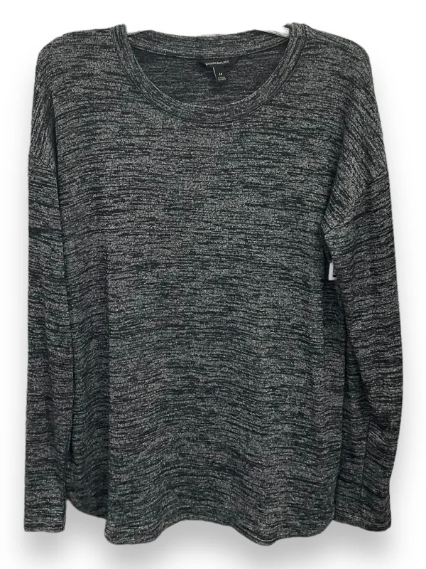 Markdown Madness Top Long Sleeve Basic By Banana Republic In Grey, Size: M