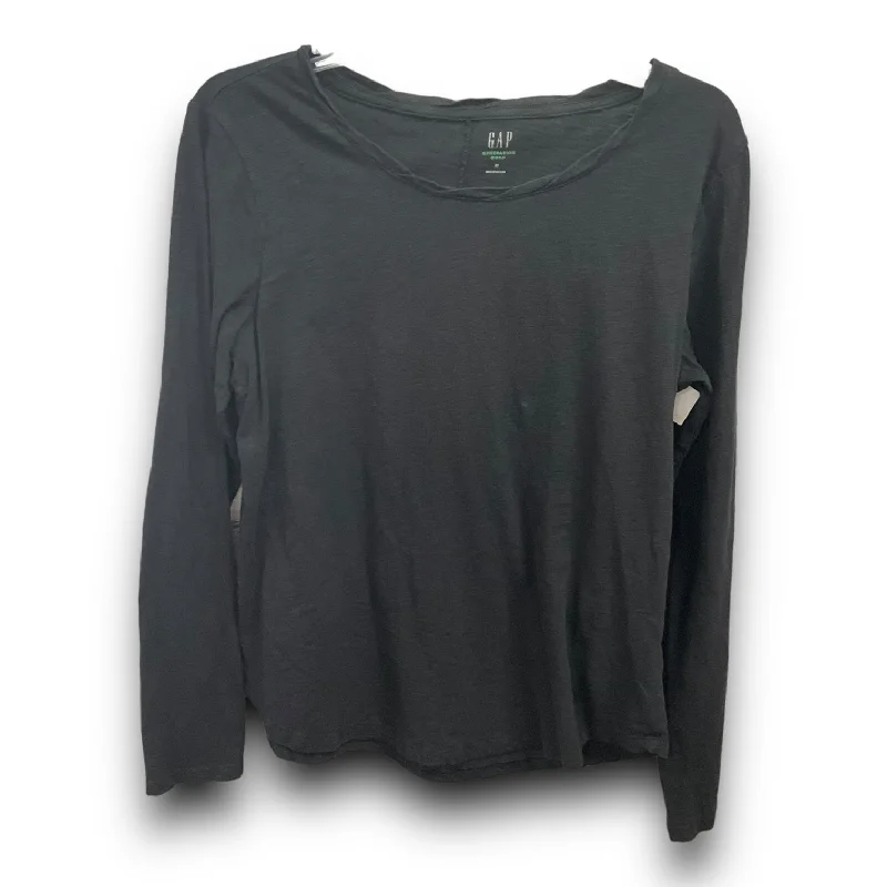 Doorbuster Deal Top Long Sleeve Basic By Gap In Grey, Size: M