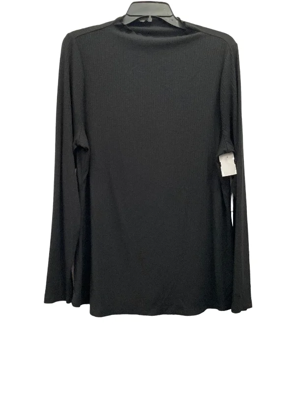 Limited Time Discount Top Long Sleeve Basic By Lane Bryant In Black, Size: 1x