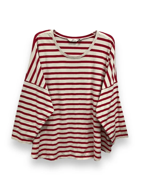 Limited Stock Top Long Sleeve Basic By Vineyard Vines In Striped Pattern, Size: 3x